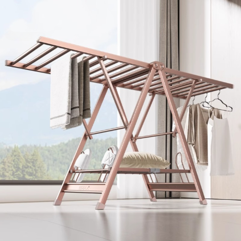 Baby Clothing Drying Rack - Gantungan Lipat Empat Musim untuk Pakaian