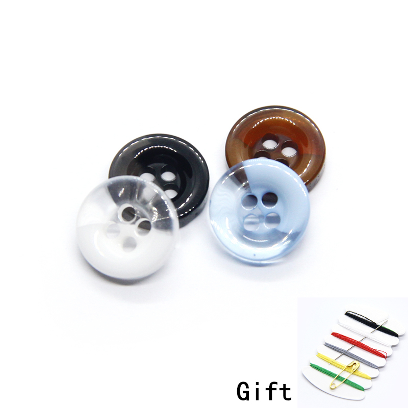 Baby Clothing Wholesale - 9/10/11Mm Kancing Baju Kecil Transparan untuk