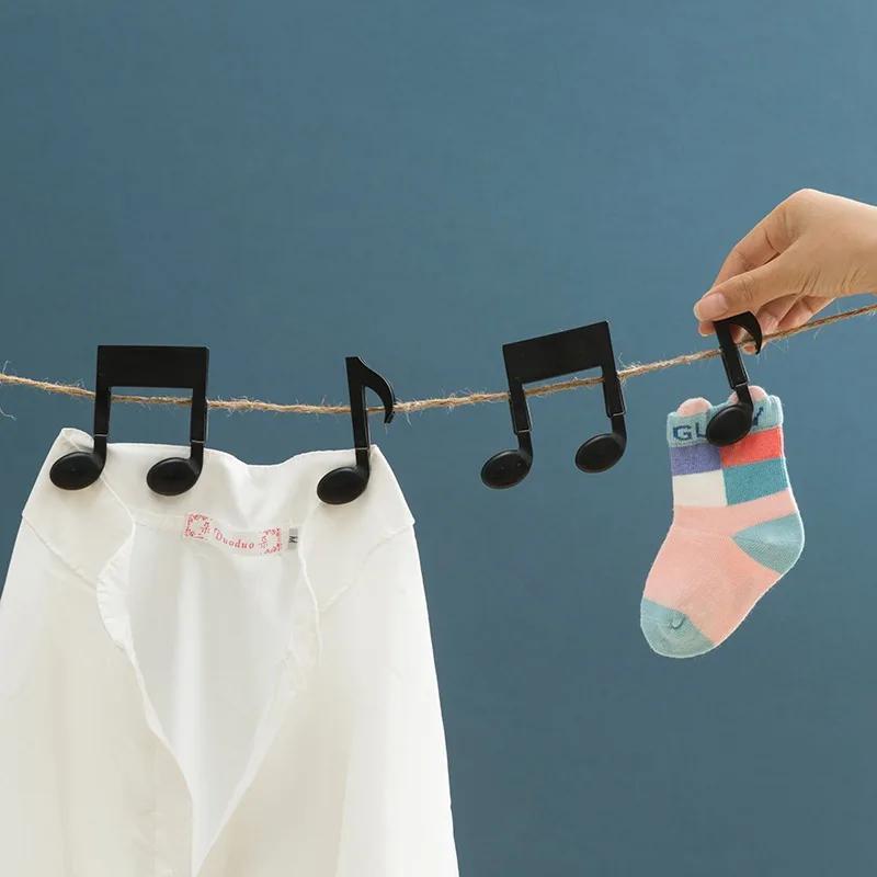 Baby Clothing Drying Rack - 2pc Jepitan Baju Motif Nada Musik