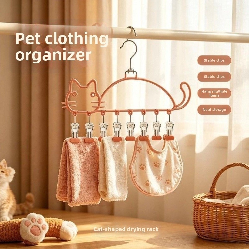 Baby Clothing Drying Rack - Rak Pengering Kaus Kaki Bentuk Kucing