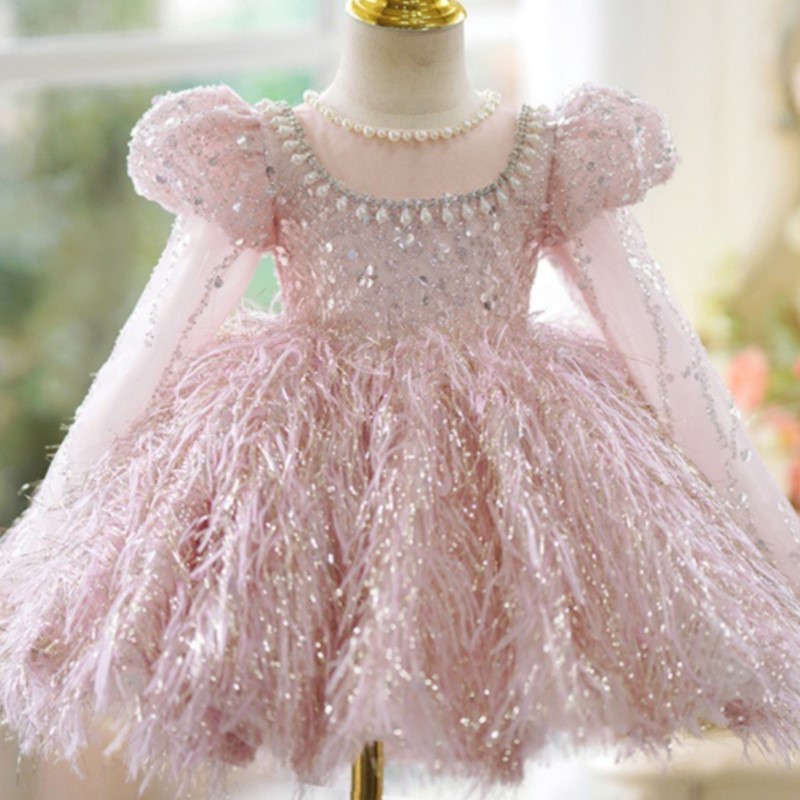 Gaun payet bulu bayi perempuan - Baby Z Clothing ulasan dan harga