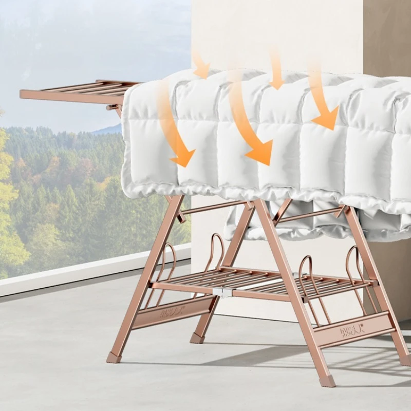 Gantungan Lipat Empat Musim un - Baby Clothing Drying Rack ulasan dan harga