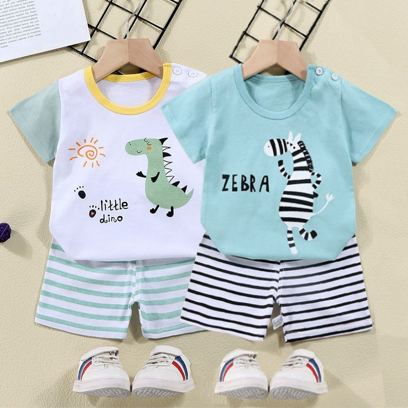 Kaus Katun + Celana Pendek Set - Baby Clothing Gift Set ulasan dan harga